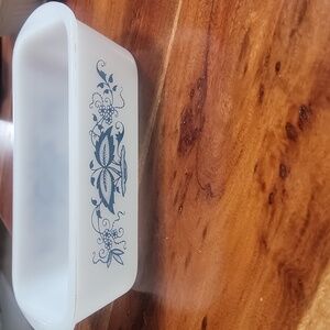 Glasbake Blue Onion loaf pan